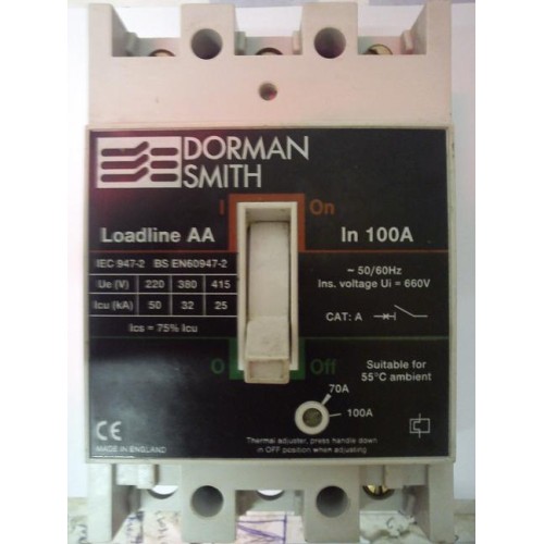 Dorman Smith Loadline Aa A Triple Pole Mccb